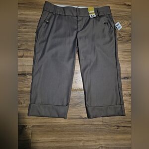 Gray Wide-Leg Trousers Panst Capri Old Navi ,size 12  ,new